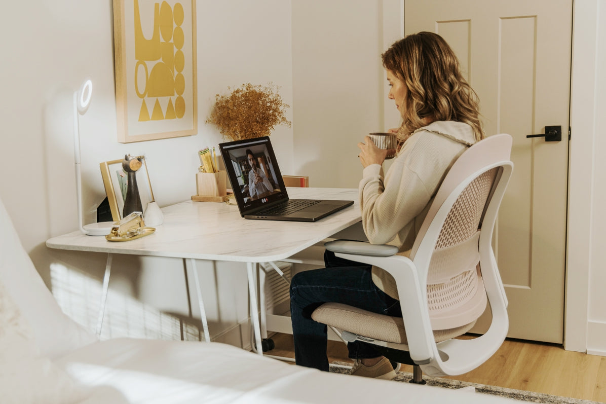 Market Wire Frame Desk in lifestyle shot